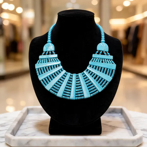 Turquoise_Wood_Resin_Bib_Beaded_Statement_Necklace_For_Women