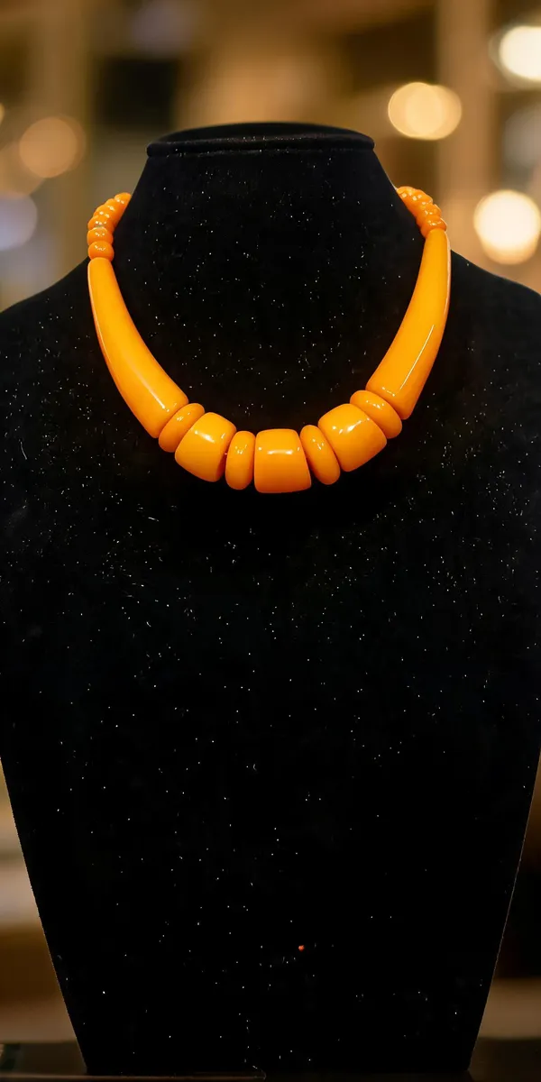 Orange_Beaded_Necklace_For_Women