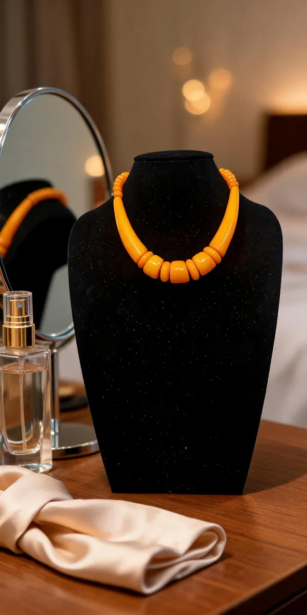 Orange_Beaded_Necklace_For_Women