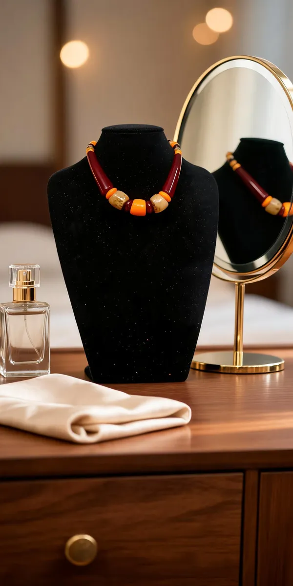 Multicolour_Resin_Beaded_Statement_Necklace_For_Women