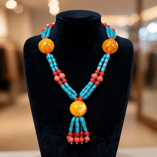 Multicolour_Resin_Wood_Bead_Layered_Statement_Necklace_For_Women