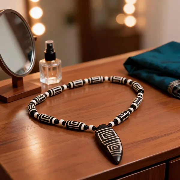 Black_Wood_Resin_Tribal_Pendant_Necklace_For_Women