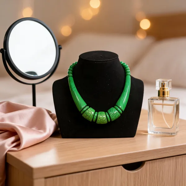 Green_Resin_Beaded_Statement_Necklace_For_Women
