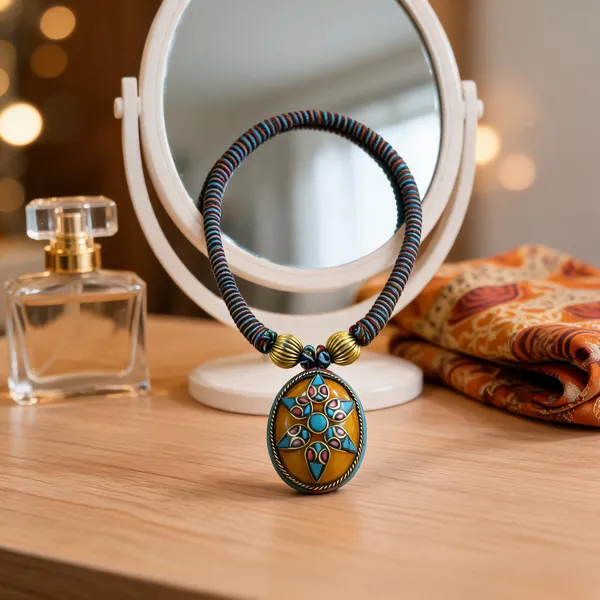 Multicolour_Braided_Cord_Beaded_Statement_Necklace_For_Women