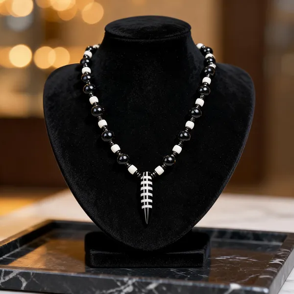 Black_Beaded_Traditional_Necklace_For_Women