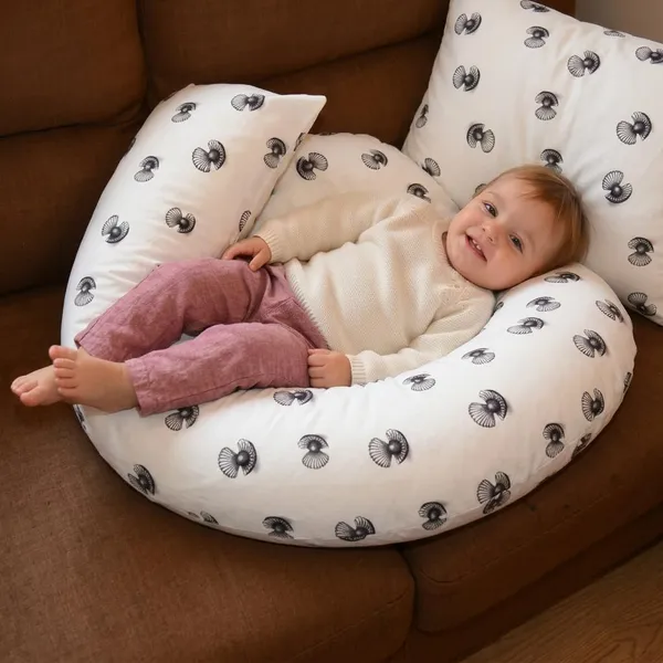 J_Shape_Pregnancy_Pillow_With_Cover_And_Eye_Mask