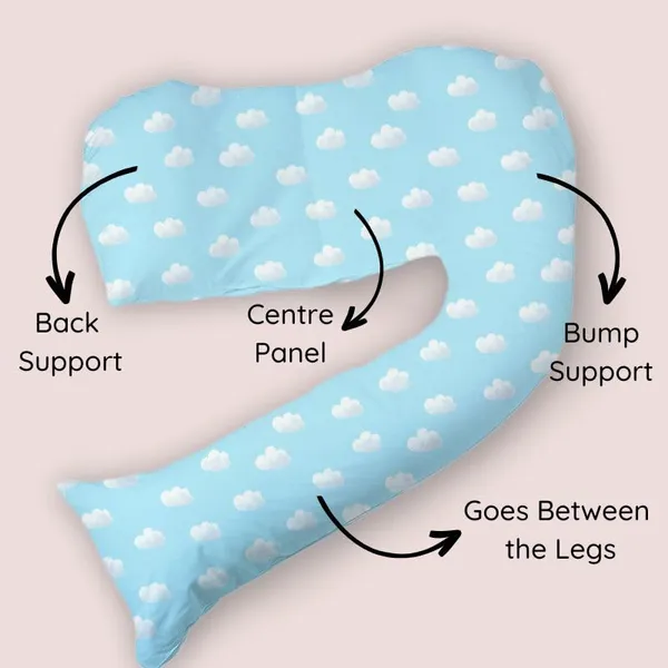 J_Shape_Pregnancy_Pillow_With_Cover_And_Eye_Mask