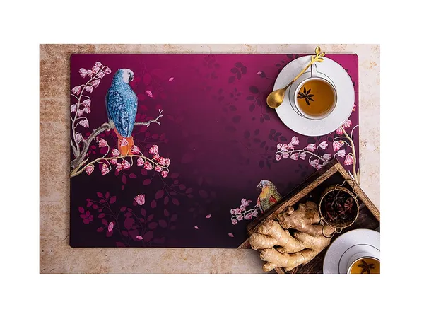 Mdf_Wood_Tablemat_Set_Bird_Floral_Print