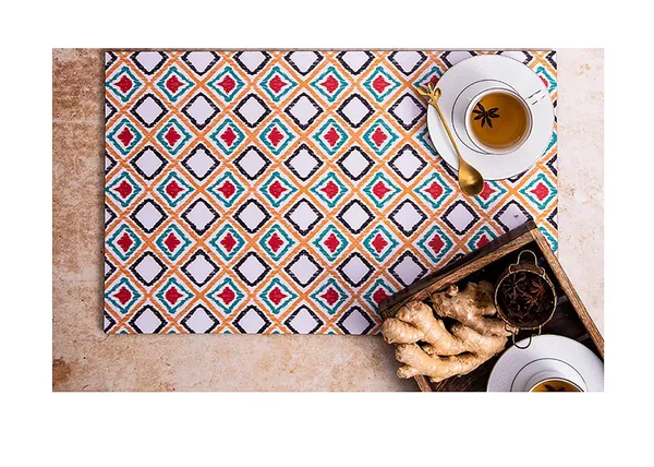 Ikat_Mdf_Wood_Tablemat_Set