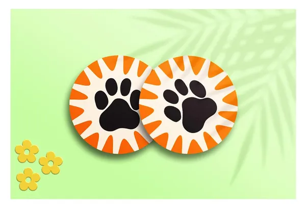 Kids_Tiger_Design_Mdf_Wood_Placemat_With_Coasters