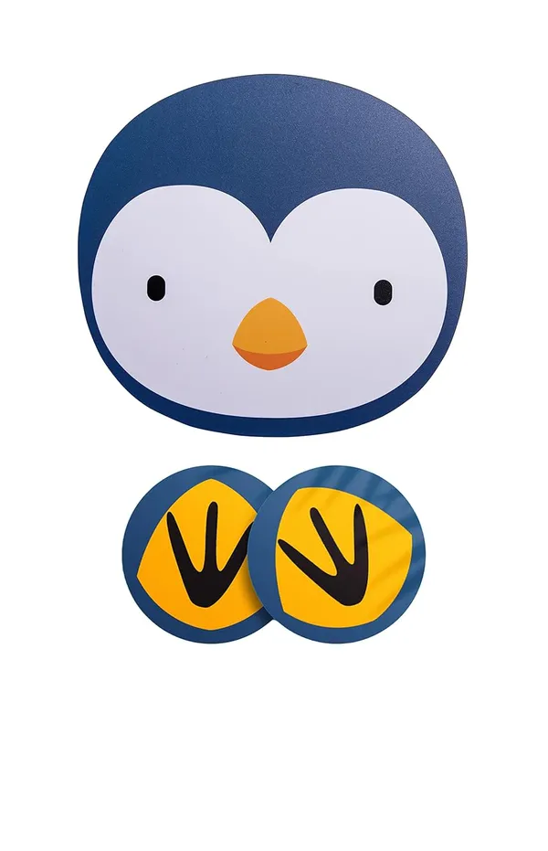 Kids_Penguin_Design_Mdf_Placemat_With_Coasters
