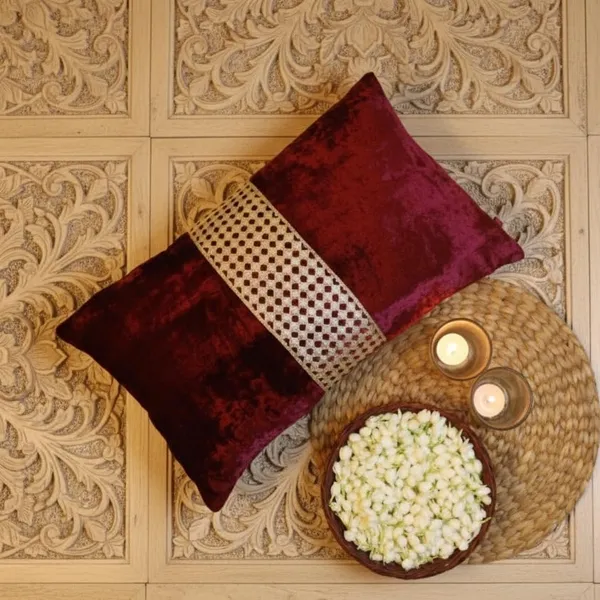 Velvet_Decorative_Throw_Pillow_Cover_With_Embroidered_Trim