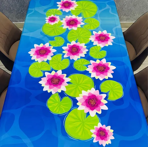 Polyester_Canvas_Blend_Rectangle_Dining_Table_Cover_-_52X90_Inch(Pack_Of_1)