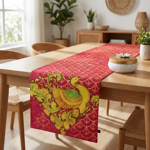 Silk_Blend_Peacock_Design_Table_Runner