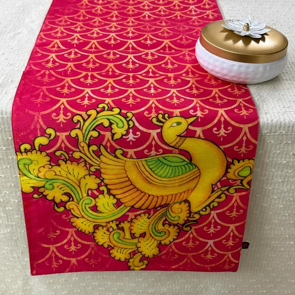 Silk_Blend_Peacock_Design_Table_Runner