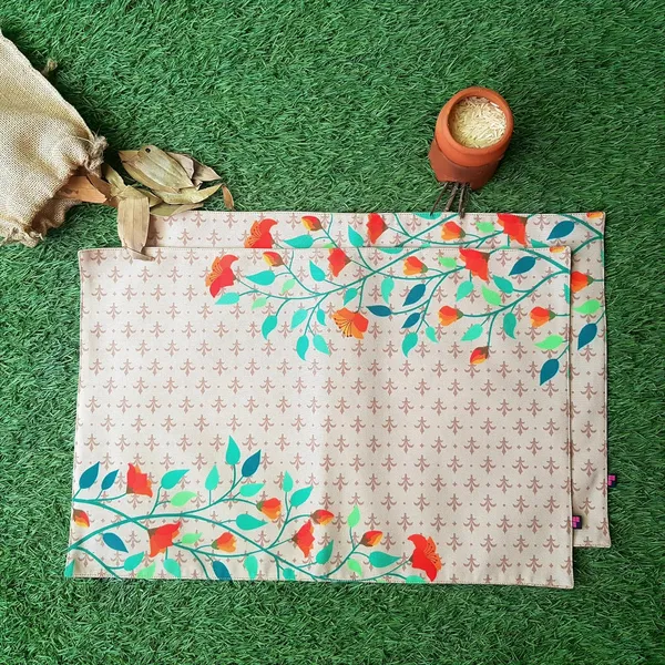 Polyester_Canvas_Blend_Dining_Tablemats_-_12X18_Inch_(Set_Of_4)