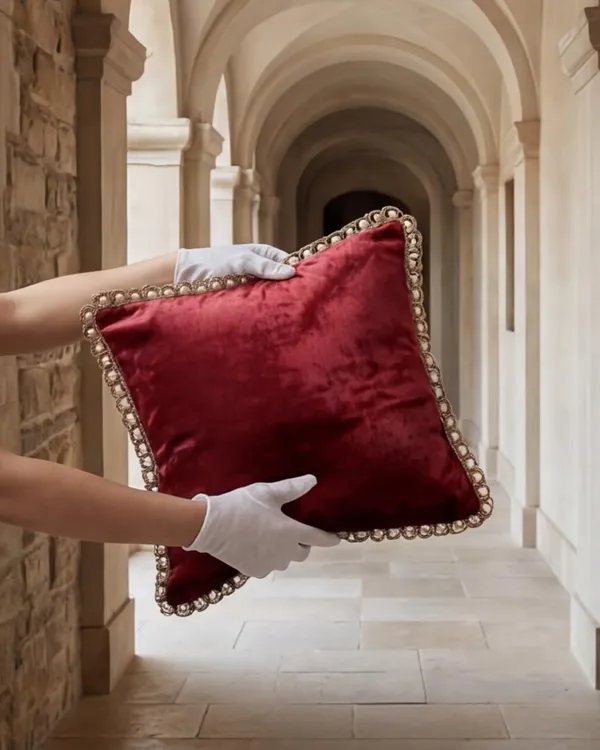 Velvet_Chenille_Cushion_Cover_With_Trim_-_16X16_Inch_(Pack_Of_2)
