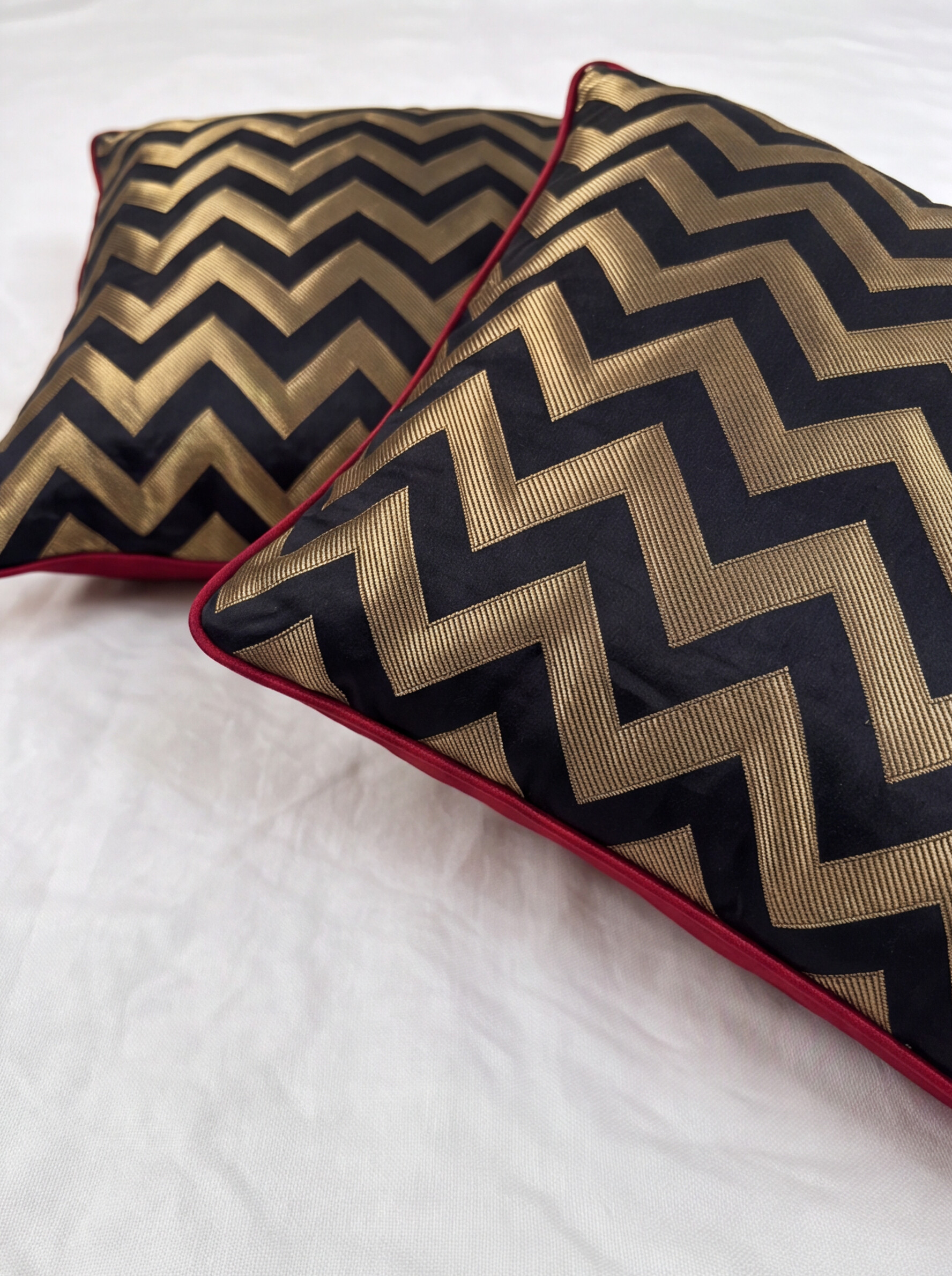 Midnight_Chevron_Brocade_Quilted_Rectangle_Cushion_Cover_-_16X16_Inch_(Pack_Of_2)