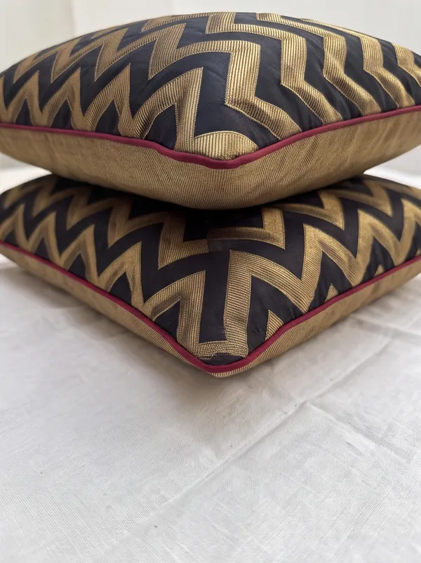 Midnight_Chevron_Brocade_Quilted_Rectangle_Cushion_Cover_-_16X16_Inch_(Pack_Of_2)