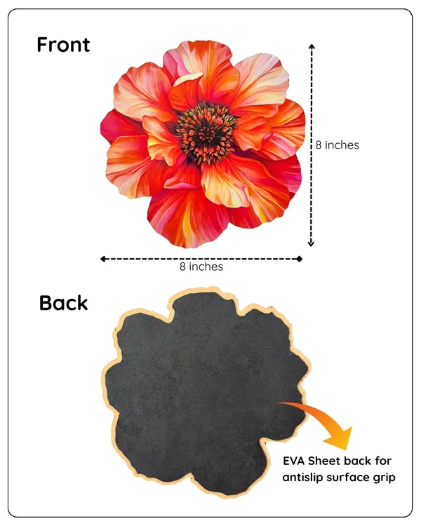Poppy_Mdf_Wood_Flower_Trivets_With_Rubber_Backing_-_8X8_Inch_(Pack_Of_3)