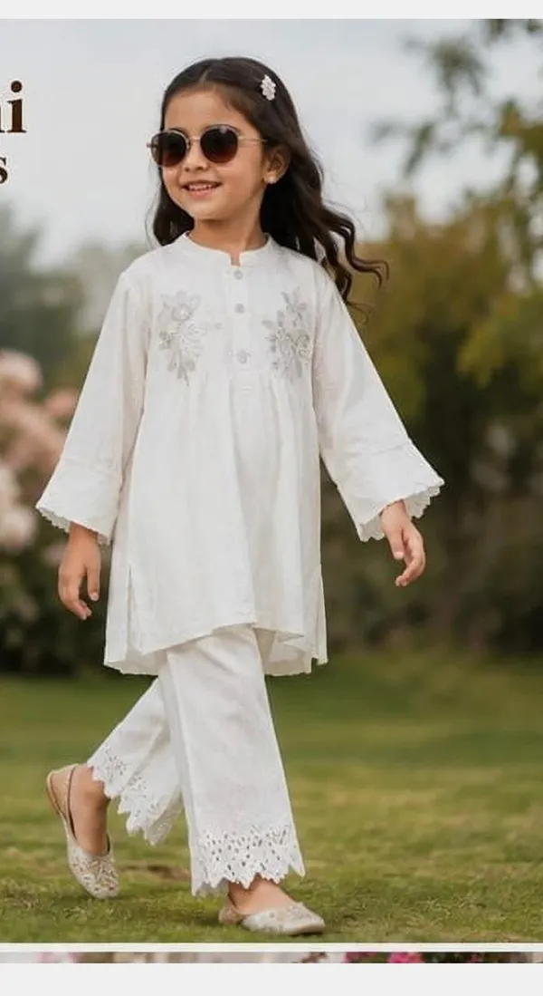 White_Embroidered_Kurta_Palazzo_Set_for_Girls