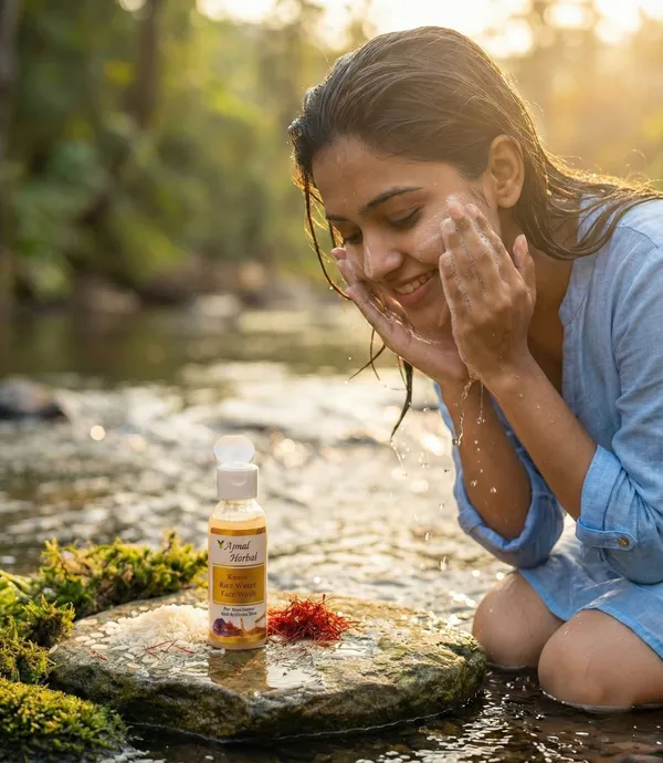 50ml_Ajmal_Herbal_Kesar_Rice_Water_Face_Wash_For_Radiant_Velvet_Soft_Skin