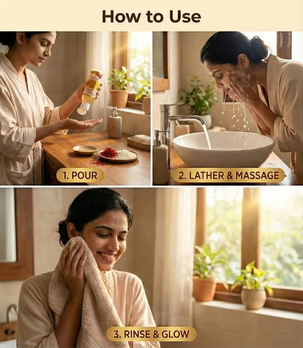 50ml_Ajmal_Herbal_Kesar_Rice_Water_Face_Wash_For_Radiant_Velvet_Soft_Skin