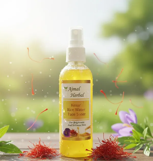 100ml_Ajmal_Herbal_Kesar_Rice_Water_Face_Toner_Glowing_Skin