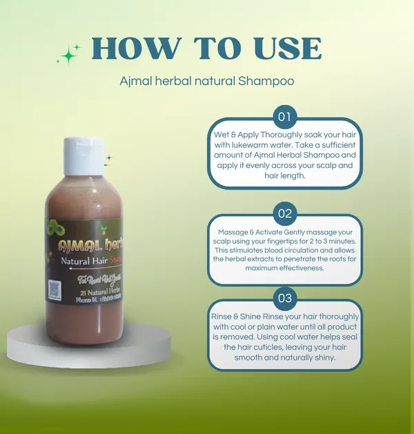 100ml_Ajmal_Herbal_Natural_Hair_Shampoo_Anti_Hair_Fall_Scalp_Nourishment_Organic_Herbal_Formula