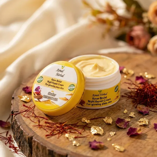 10g_Ajmal_Herbal_Kesar_Bridal_Night_Repair_Cream_For_Glowing_Glass_Skin