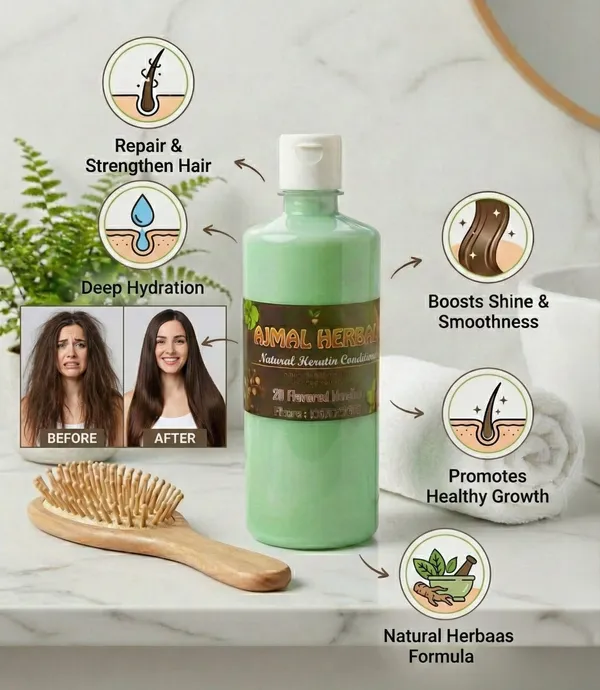 100g_Ajmal_Herbal_Natural_Keratin_Conditioner_With_21_Essential_Herbs_For_Rapid_Hair_Growth_And_Deep_Repair