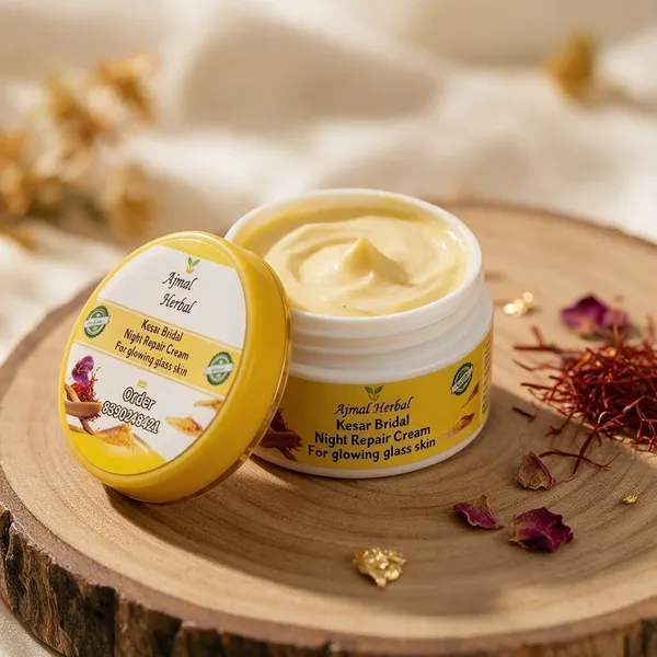 Ajmal_Herbal_Kesar_Bridal_Night_Repair_Cream_For_Glowing_Glass_Skin