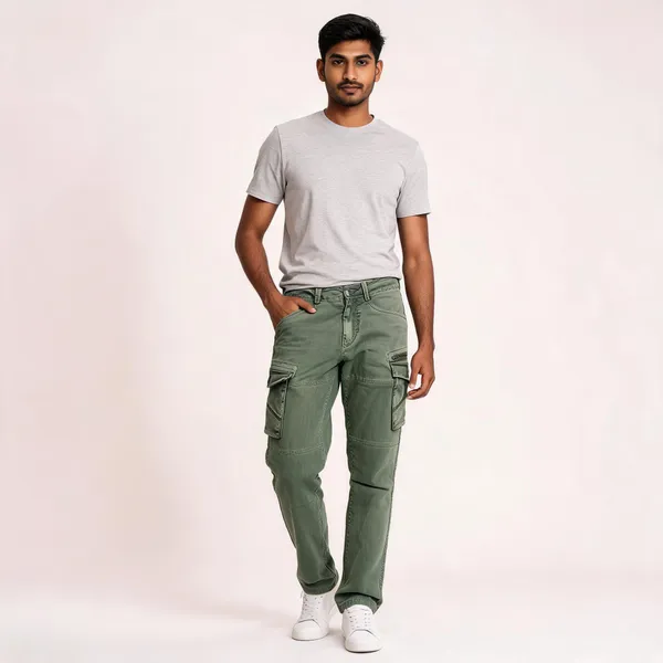 Green_Cotton_Regular_Fit_Cargo_Pants_For_Men