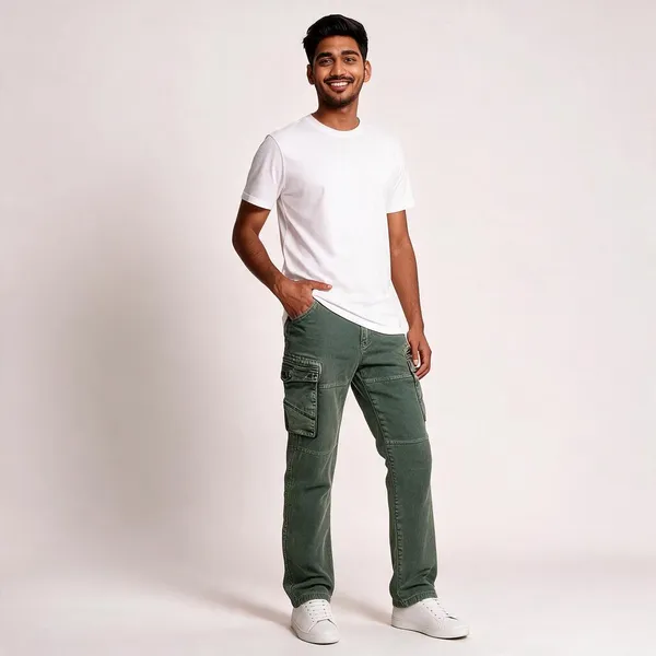 Green_Cotton_Regular_Fit_Cargo_Pants_For_Men