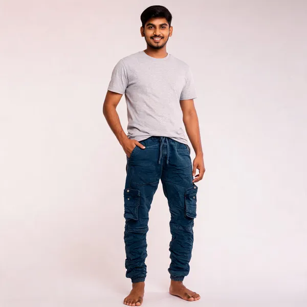 Navy_Casual_Cargo_Jogger_For_Men