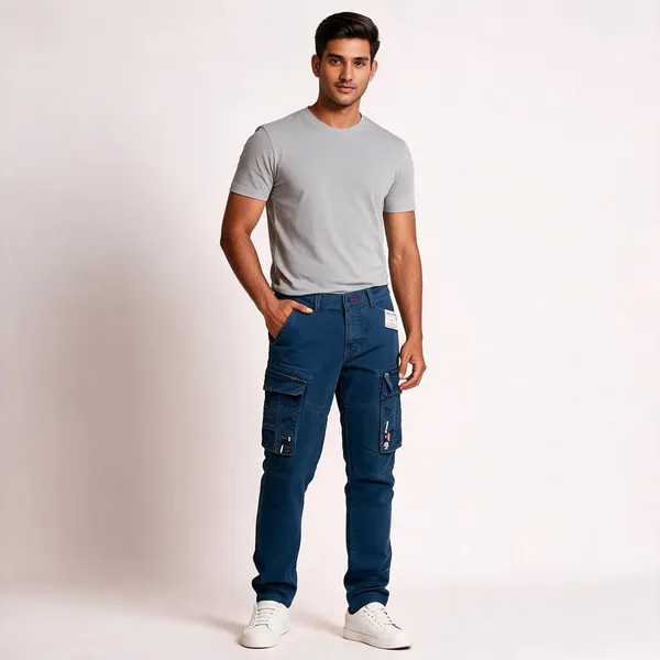 Royal_Blue_Cotton_Regular_Fit_Cargo_Pants_For_Men