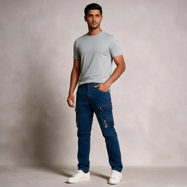 Royal_Blue_Cotton_Regular_Fit_Cargo_Pants_For_Men