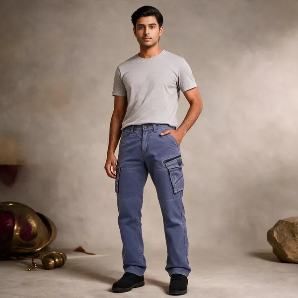 Sky_Blue_Cotton_Regular_Fit_Cargo_Pants_For_Men