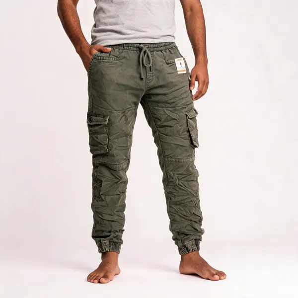 Olive_Casual_Cargo_Jogger_For_Men