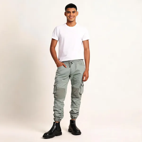 Light_Green_Cargo_Jogger_Pants_For_Men