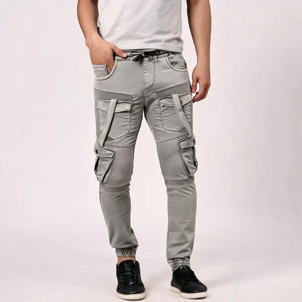 Grey_Cargo_Jogger_Pants_For_Men