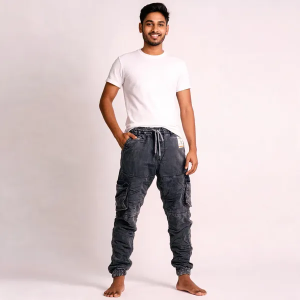 Dark_Grey_Casual_Cargo_Jogger_For_Men