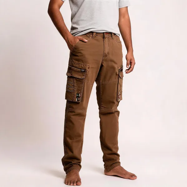 Brown_Cargo_Joggers_Pants_For_Men
