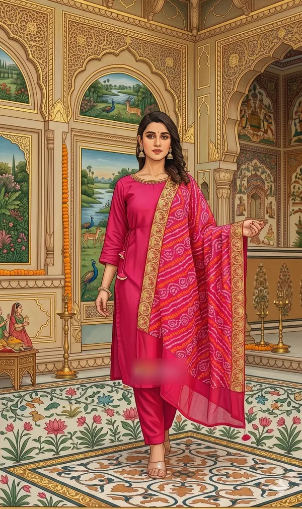 Pink_Cotton_Printed_Straight_Kurta_Set_For_Women