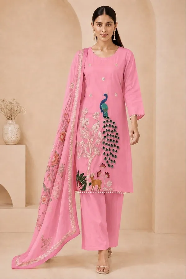 Pink_Silk_Embroidered_Straight_Kurta_Set_For_Women