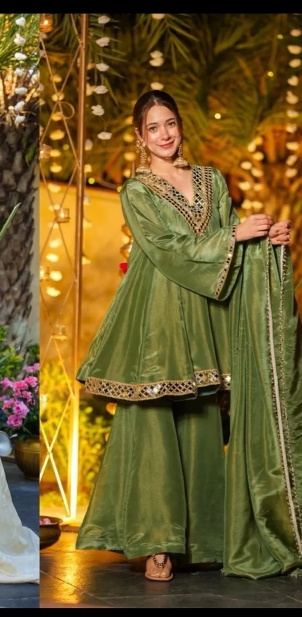 Green_Silk_Embellished_Anarkali_Sharara_Set_For_Women