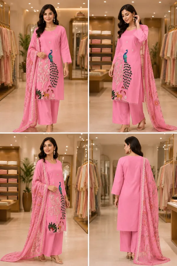 Pink_Silk_Embroidered_Straight_Kurta_Set_For_Women