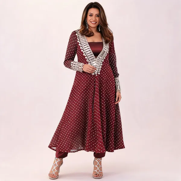 Maroon_Fox_Georgette_Printed_Anarkali_Kurta_Set_For_Women