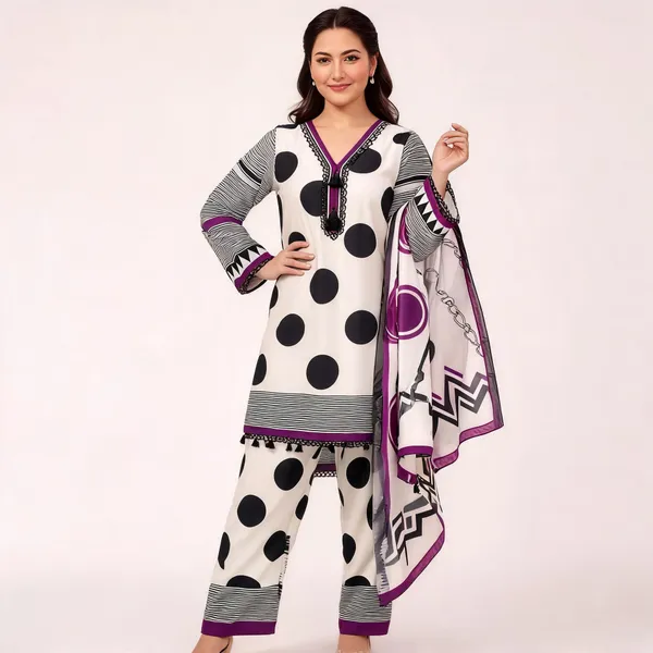 White_Silk_Printed_Straight_Kurta_Set_For_Women