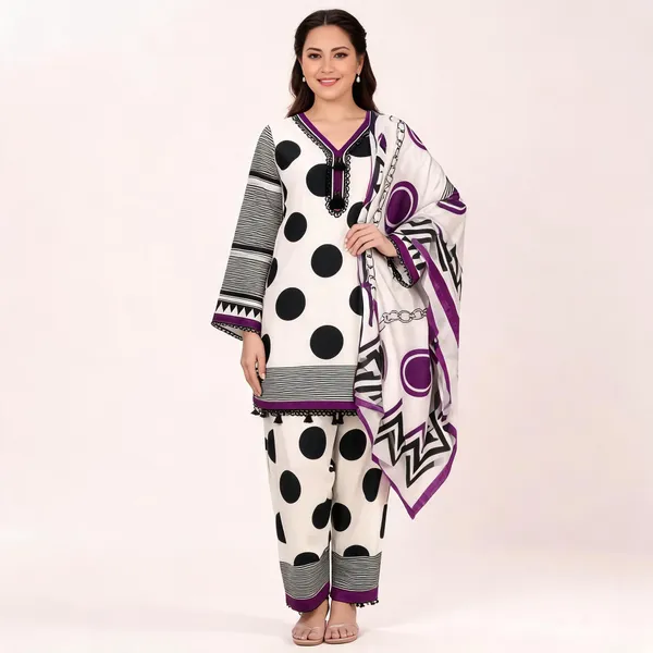 White_Silk_Printed_Straight_Kurta_Set_For_Women